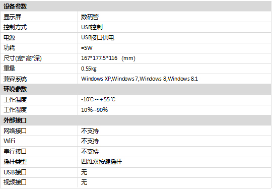 DS-1005K規(guī)格參數(shù)
